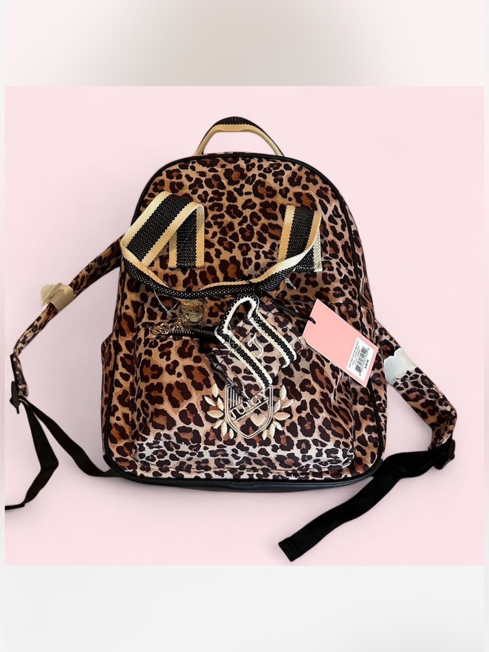 Juicy Couture Leopard Backpack New With Mini Coin Bag